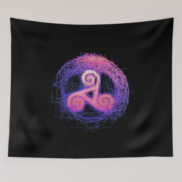 Item preview, Triskelion, tríscele, triskelos - Purple designed and sold by H Jonas.