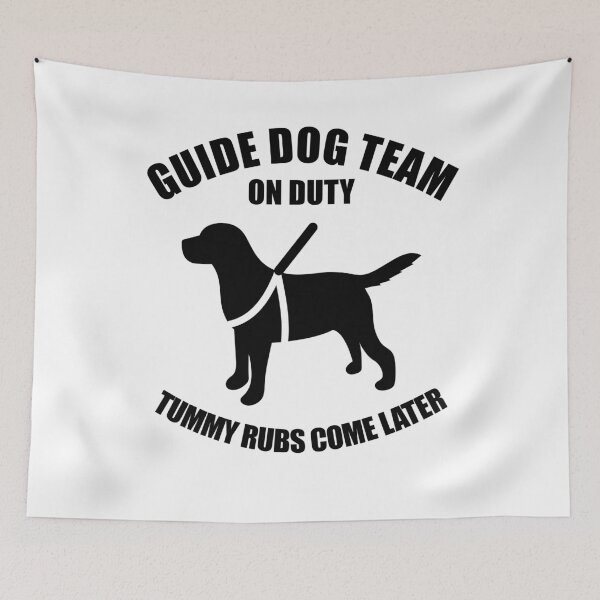 Item preview, Guide Dog Team On Duty  designed and sold by nanogarbanzo.