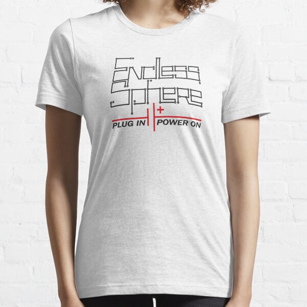 Endless Sphere - Circuit Text - black Essential T-Shirt