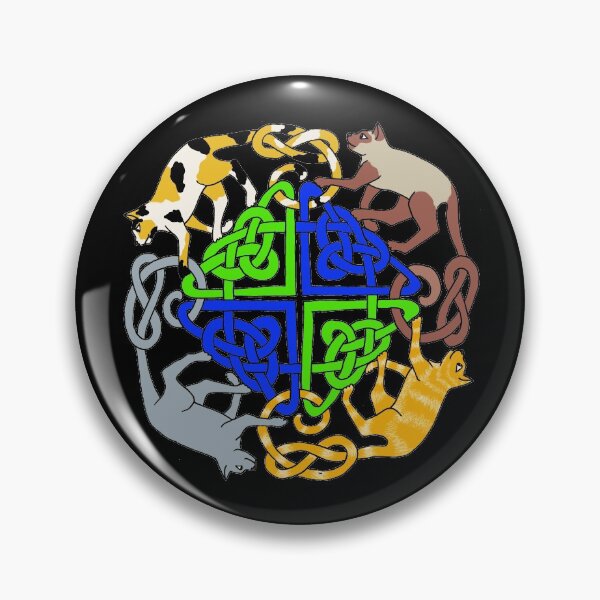 Item preview, Four Cat Knot designed and sold by ingridthecrafty.