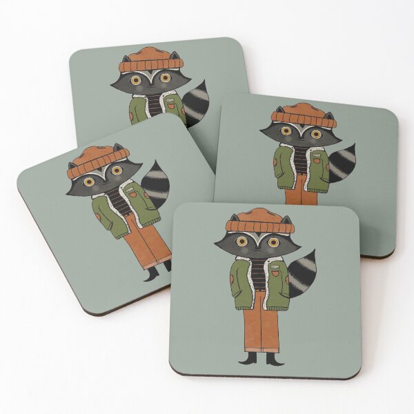 Item preview, Hipster Trash Raccoon  designed and sold by BirdinaHat.