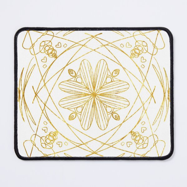 Item preview, gold pattern flower inspired magic book  designed and sold by tenkenryujin.