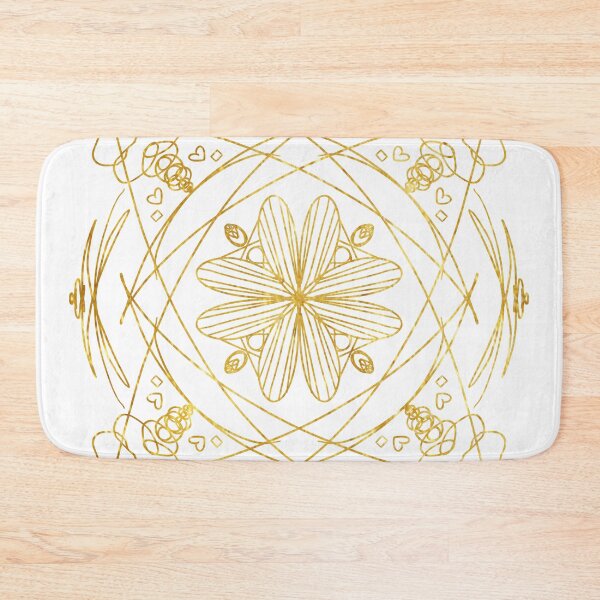 Item preview, gold pattern flower inspired magic book  designed and sold by tenkenryujin.