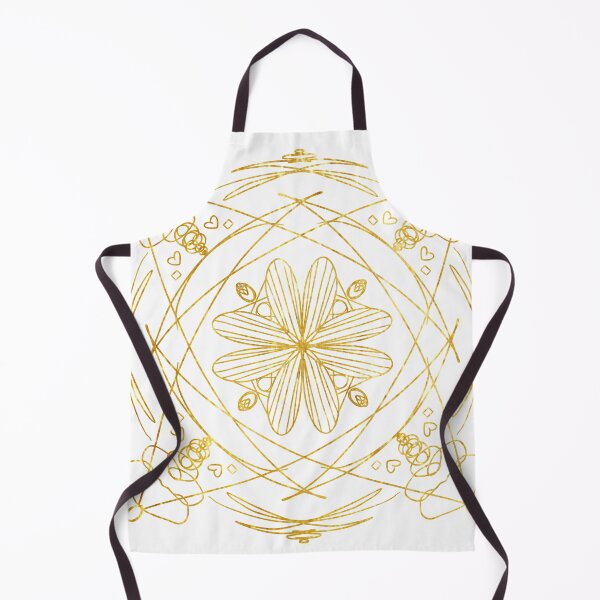 Item preview, gold pattern flower inspired magic book designed and sold by tenkenryujin.