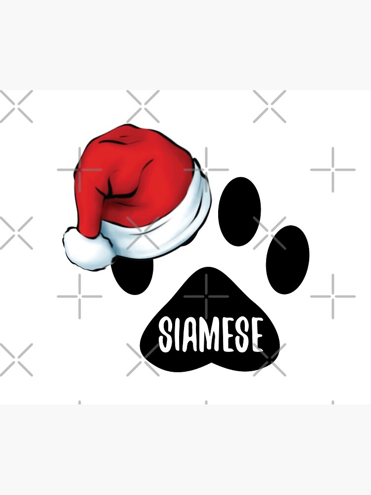 Christmas Siamese Paw Print Seal by chanzds
