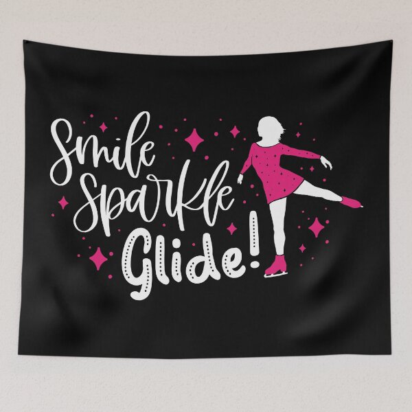 Item preview, Smile Sparkle Glide (Black Background) designed and sold by TripleTriple.