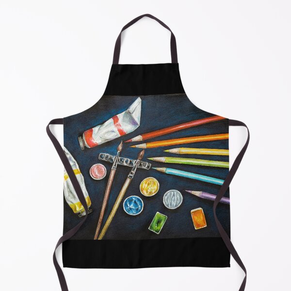 Item preview, Art Supplies on Black Background designed and sold by crannnk.