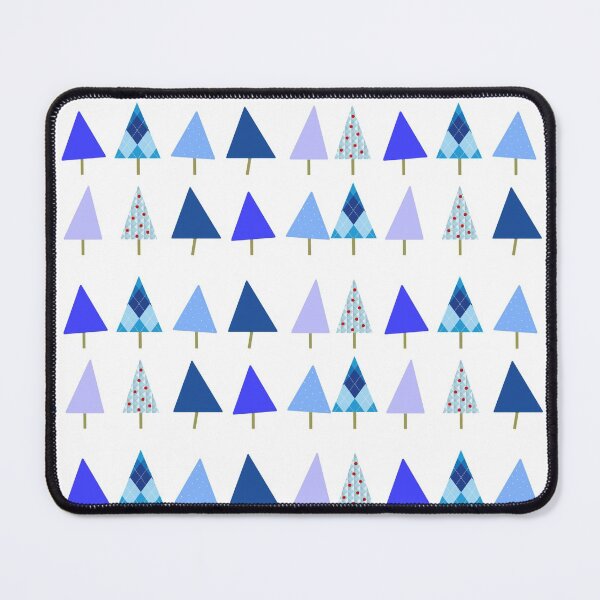 Item preview, Wonky Little Blue Christmas Trees designed and sold by GreenCarbon2112.