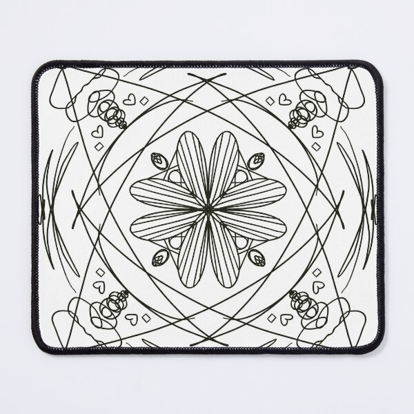 Item preview, black pattern flower inspired magic book designed and sold by tenkenryujin.