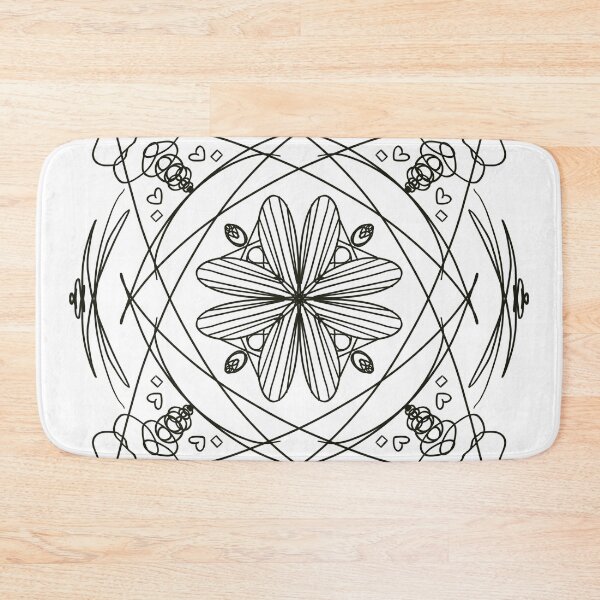 Item preview, black pattern flower inspired magic book  designed and sold by tenkenryujin.