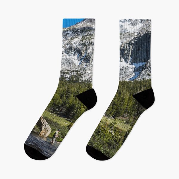 Item preview, Fishermen on the river at Yosemite National Park, California designed and sold by OrcaNature.