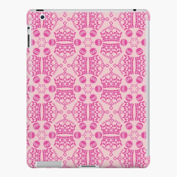 Jubilee Crown & Soverign Orb Pattern in fuchsia on pink iPad Snap Case