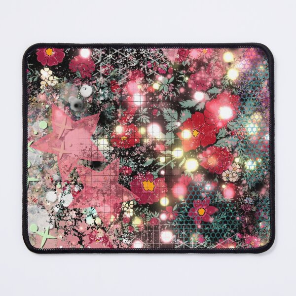 Item preview, 011321.5 Abstract Dark Galaxy and Roses Painting  designed and sold by Kristi Duggins.