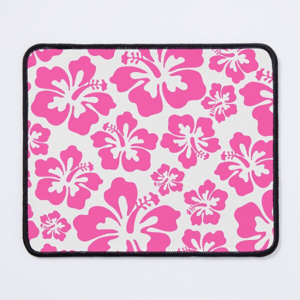 Item preview, Pink on White Hibiscus Tropical Flower Pattern designed and sold by Lisa Thomas.