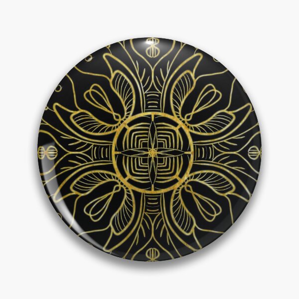 Item preview, gold pattern flower inspired magic book  designed and sold by tenkenryujin.