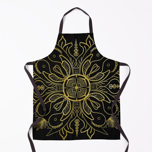 Item preview, gold pattern flower inspired magic book designed and sold by tenkenryujin.