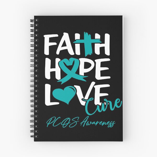 Item preview, Faith Hope Love Cure PCOS Awareness designed and sold by Grooffos.