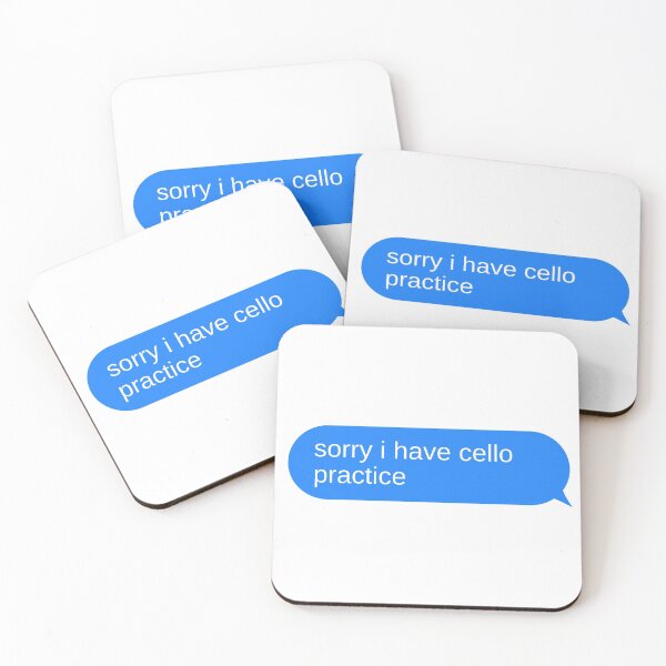 Item preview, Sorry I Have Cello Practice Text Bubble designed and sold by choceclairs.
