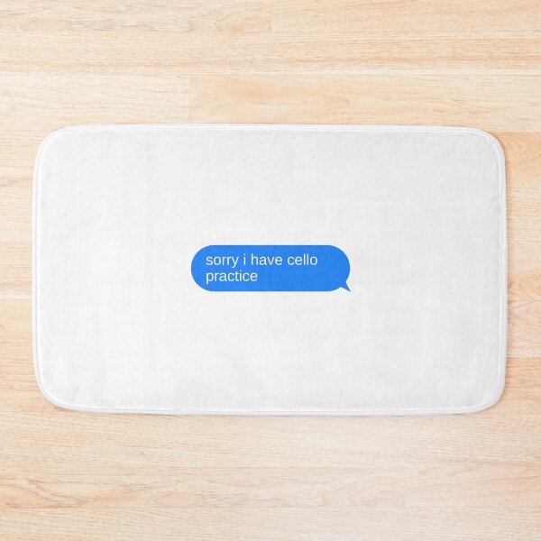 Item preview, Sorry I Have Cello Practice Text Bubble designed and sold by choceclairs.