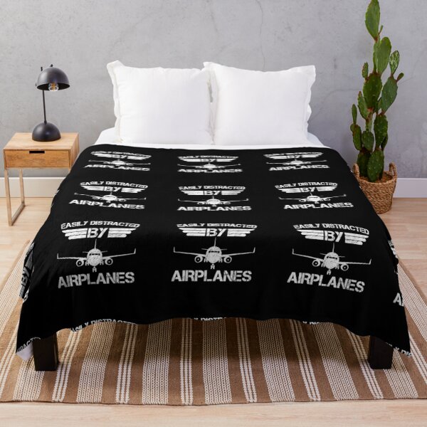 Item preview, Easily Distracted By Airplanes Aviation Pilot Airplane Lover designed and sold by theDlab.
