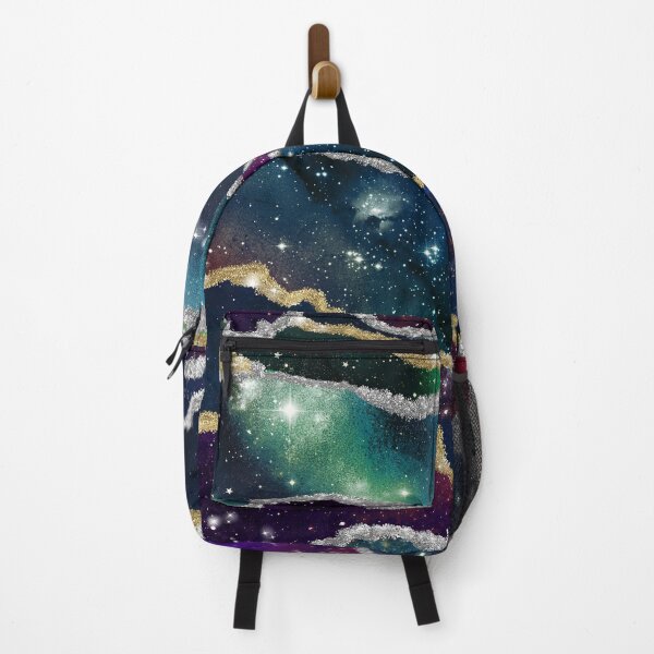 Item preview, Abstract Dark Purple Red Teal Galaxy Agate  designed and sold by IconicTee.