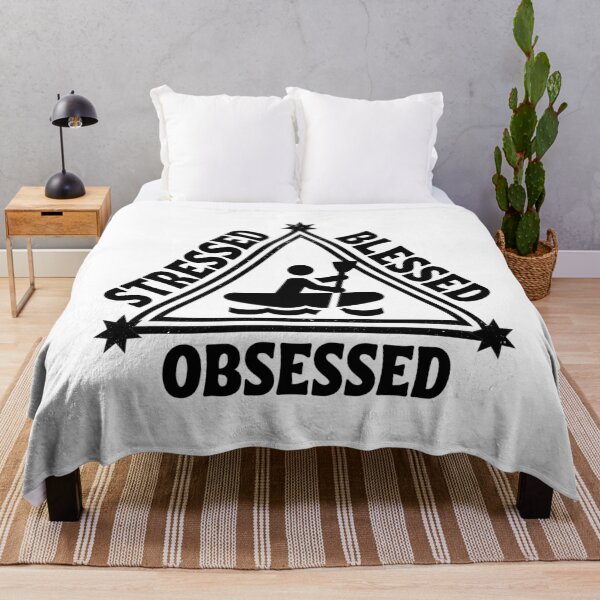 Item preview, Kayaking: Stressed. Blessed. Obsessed. designed and sold by TheGreenGoat.