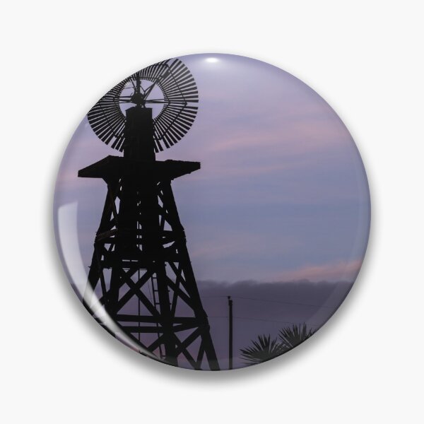 Item preview, Silhouetted windmill in "Trans-Pecos" Texas designed and sold by OrcaNature.