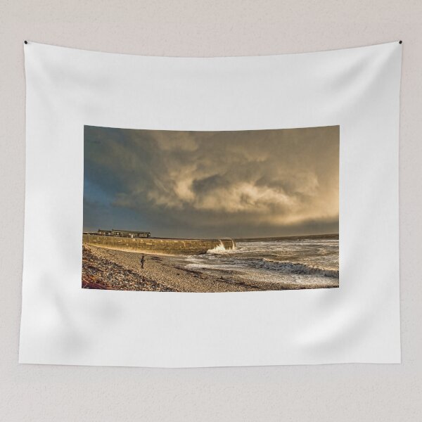 Item preview, Clouds over The Cob at Lyme Bay , Jurassic Coast designed and sold by SWEEPER.