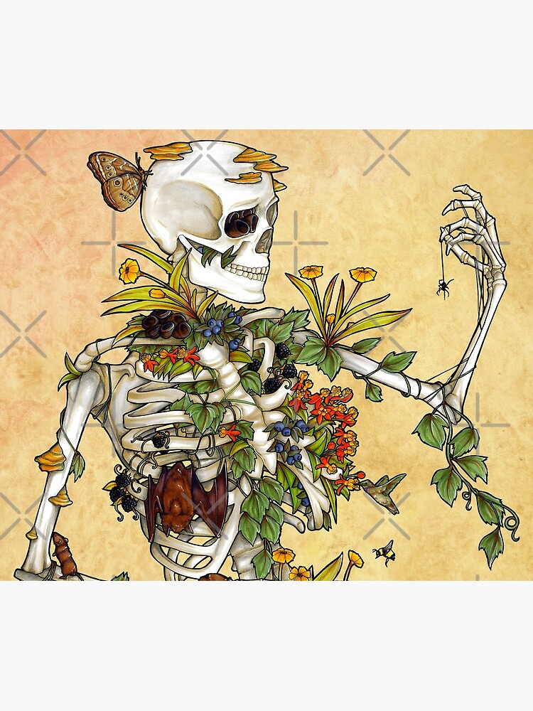 Thumbnail 5 of 5, Mouse Pad, Bones and Botany designed and sold by edemoss.