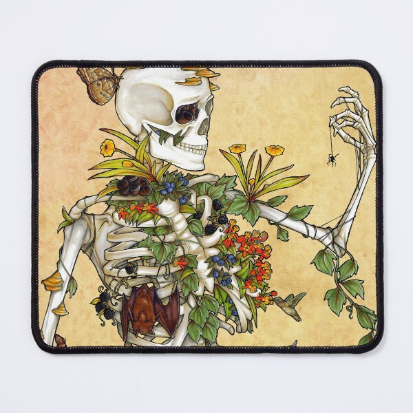 Wiccan Supplies Desk Accessories Work from Home Moon Skulls Halloween Mousepad Creepy Witchy Room Office Decor Halloween Fall Decor