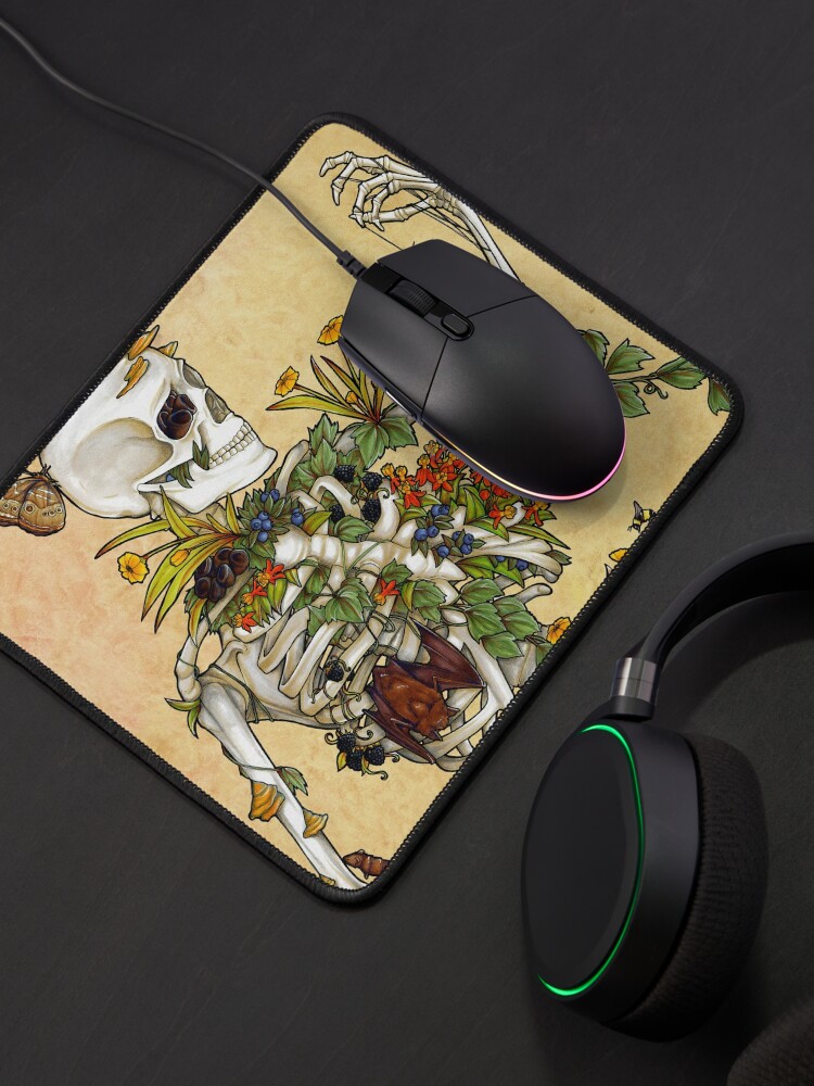 Thumbnail 4 of 5, Mouse Pad, Bones and Botany designed and sold by edemoss.