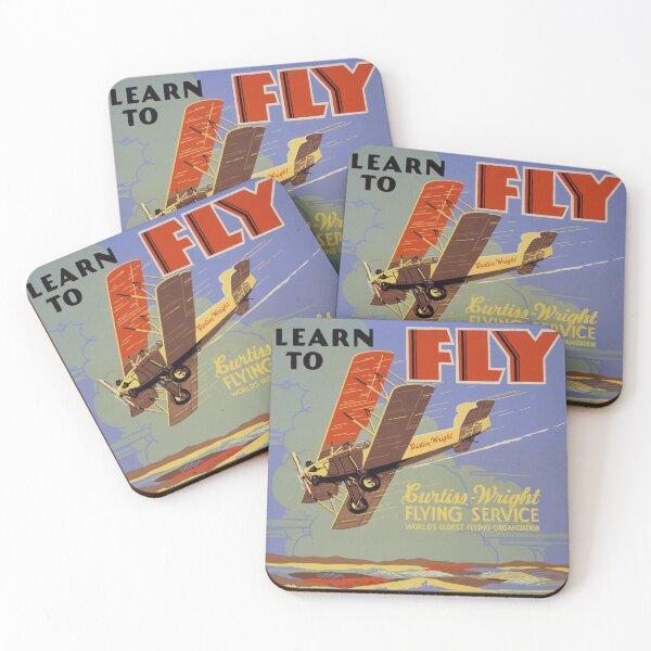 Item preview, Learn to Fly Vintage Ad designed and sold by SowCow.