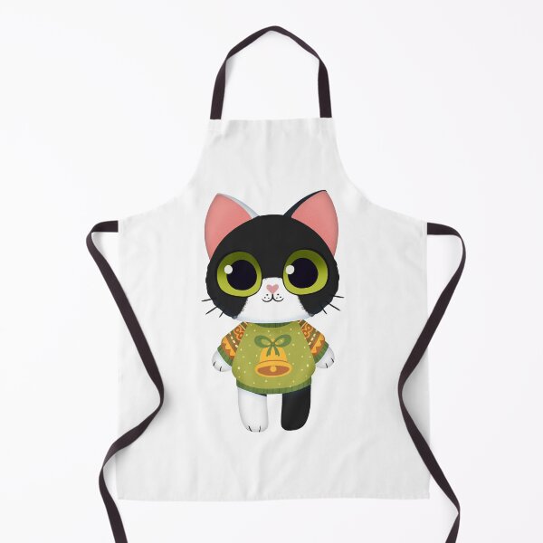 Item preview, Holiday Black and White Kitten designed and sold by Twkirky.