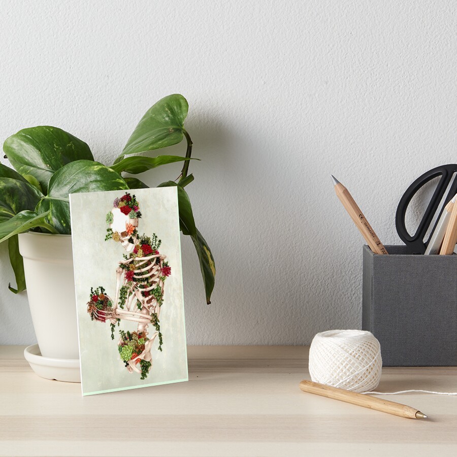 Succulent Surrender Art Board Print