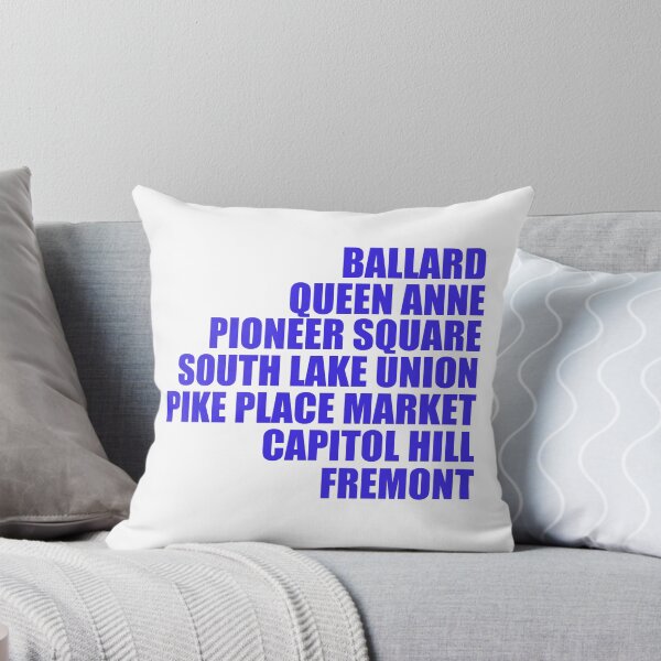 Item preview, Seattle Neighbourhoods designed and sold by lalashellsArt.