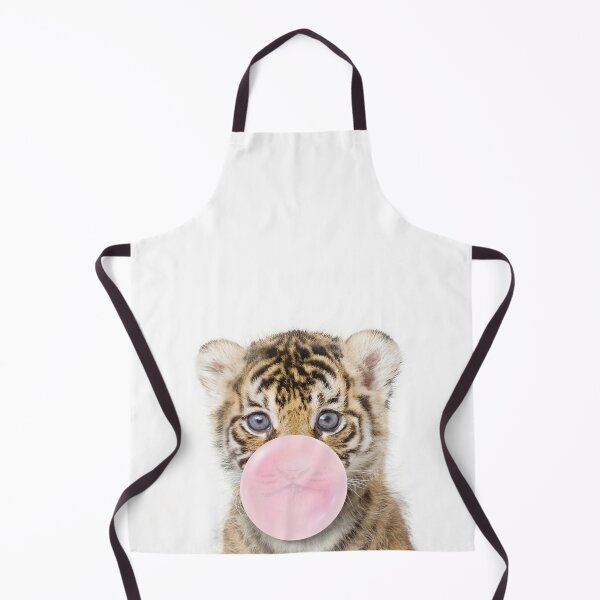 Item preview, Baby Tiger Blowing Bubble Gum Pink by Zouzounio Art designed and sold by zouzounioart.