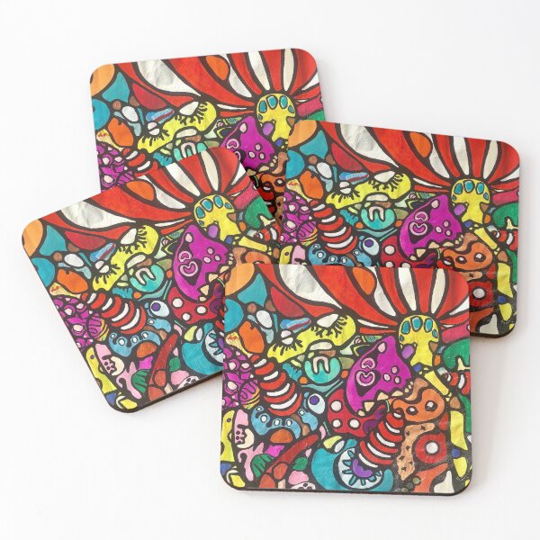 Item preview, 67. Cherry bubblegum, abstract, colorful outlined by Veera Zukova, Ylitornio, Galleria Arté, Finland designed and sold by Veera Zukova.