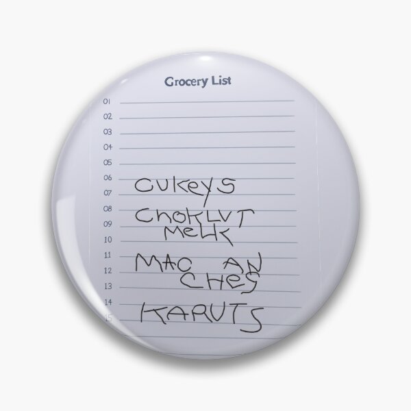 Item preview, Christmas with Holly: Holly's Grocery List designed and sold by FandomByCamilla.