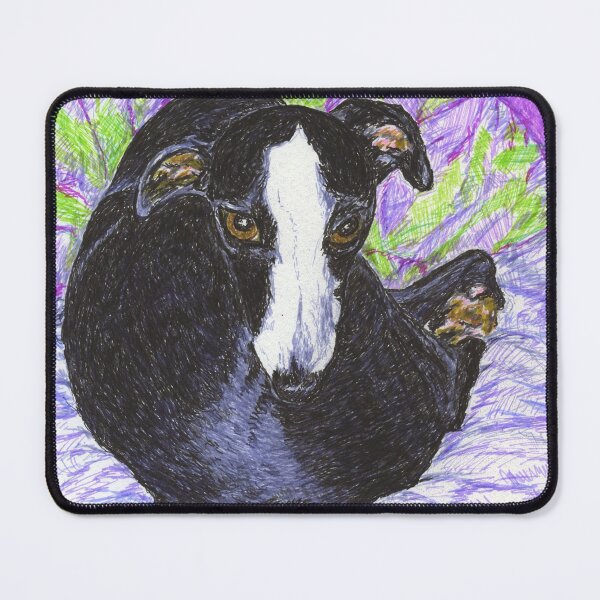 Item preview, Shadow the Whippet designed and sold by LymphomaLass.