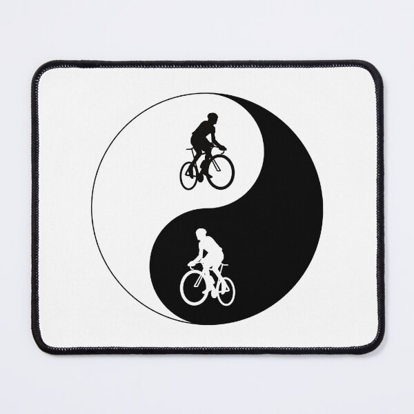 Item preview, Yin Yang Cyclist Black designed and sold by cycleexplorers.