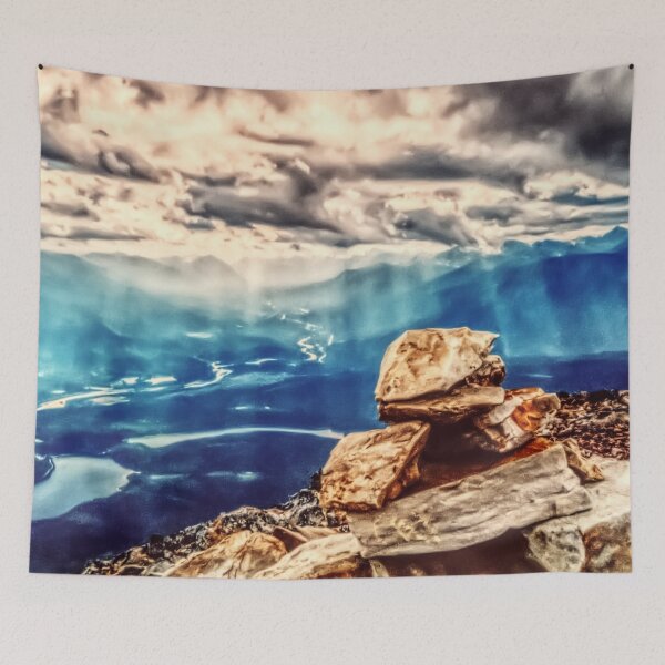 Item preview, Cairn and Mountain, Vintage Painting Aesthetic  designed and sold by ACC .