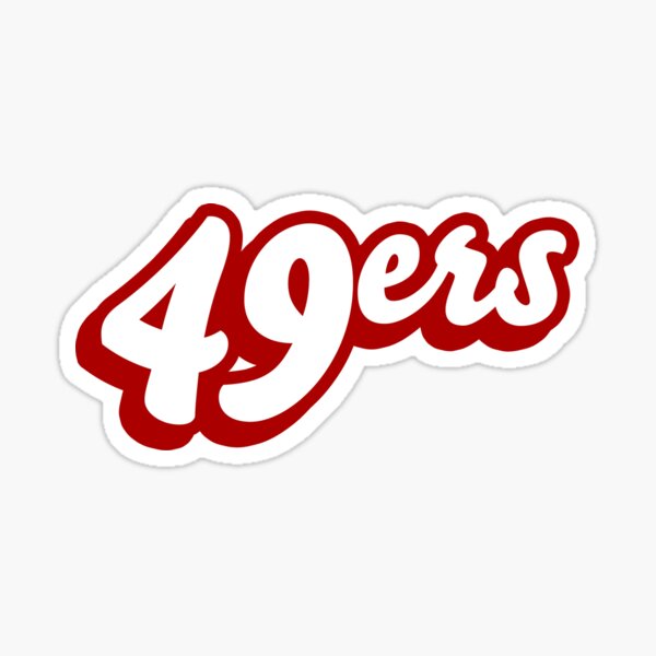Vintage-Styled 49ers Sticker