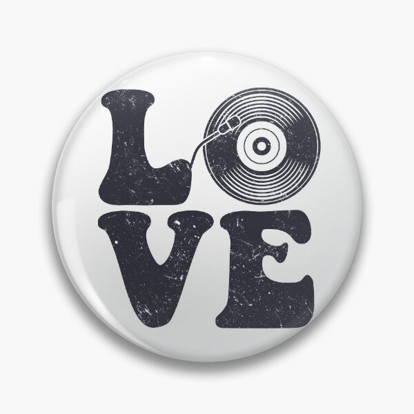 Item preview, Love Vinyl Records Collector Turntable Retro Record Lover designed and sold by lanynx design.