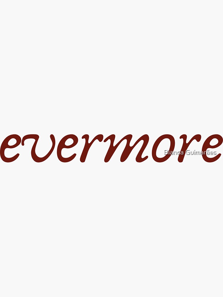 Evermore/Folklore die cut decal 1.73 x 3 sticker Taylor Swift