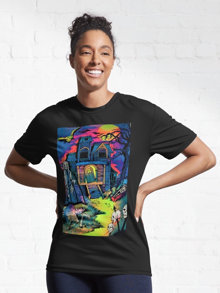 Discover Neon Haunted House | Active T-Shirt 