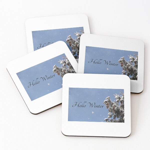 Item preview, Hello Winter Evergreen with Pine Cones and Snow designed and sold by JariHawk.