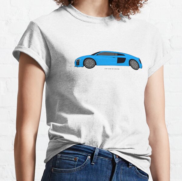 AUTOTEES CAR T-SHIRT FOR AUDI R8 SPORTS CAR ENTHUSIASTS GIFT TEE 