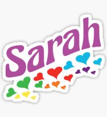 Sarah Name: Stickers | Redbubble