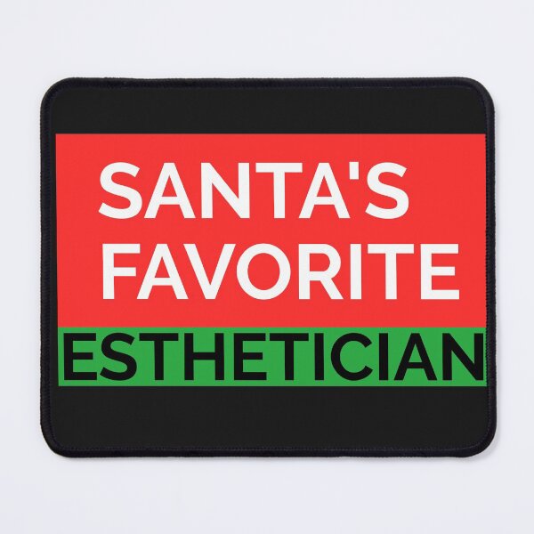 Item preview, SANTA'S FAVORITE ESTHETICIAN ESSENTIAL T-SHIRT designed and sold by BestCoolStuff.