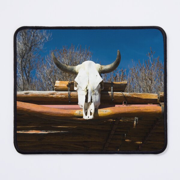 Item preview, Steer skull outside the regionally famous Cattleman's Steakhouse, which is located on old, isolated ranch several miles north of the little town of Fabens, Texas designed and sold by OrcaNature.